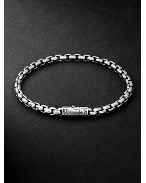 John Hardy Sterling Box Chain Bracelet - Black