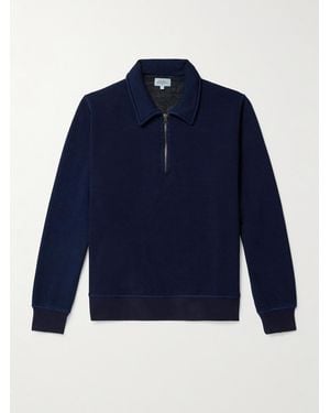 Hartford Jersey Half-Zip Sweatshirt - Blue