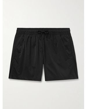 Frescobol Carioca Salvador Straight-Leg Mid-Length Recycled Swim Shorts - Black