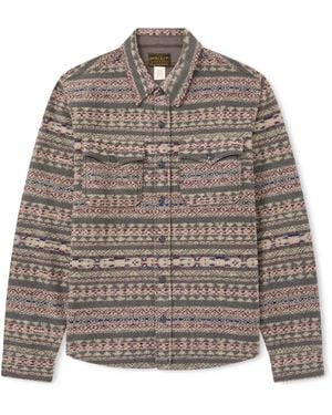 RRL Wool-Blend Overshirt - Brown