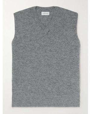 Oliver Spencer Graves ärmelloser Strickpullover - Grau