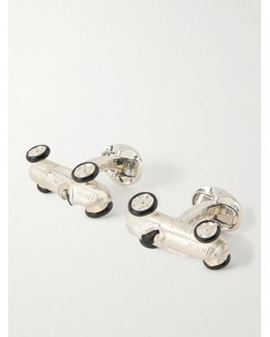 Deakin & Francis Toy Racing Car Sterling Silver Cufflinks - Natur