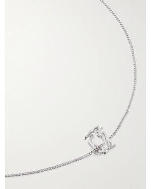 Saint Laurent Silberfarbene Gliederkette - Natur