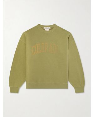 Remi Relief Colorado Printed Cotton-Jersey Sweatshirt - Green