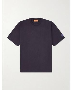 A Kind Of Guise Basso Logo-Printed Cotton-Jersey T-Shirt - Blue