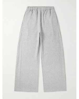 Ssstein Straight-Leg Cotton And Yak-Blend Jersey Sweatpants - Grey