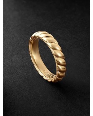 David Yurman Sculpted Cable 18-Karat Ring - Black