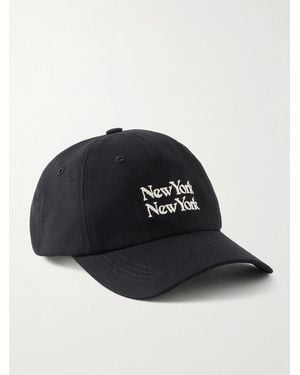 Corridor NYC New York New York Embroidered Cotton-canvas Cap - Black