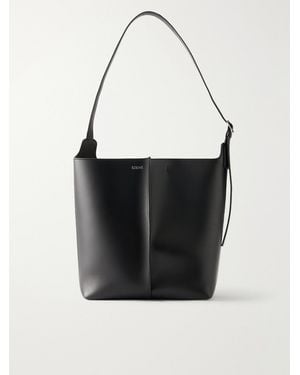 Loewe Paula's Ibiza Bilbao Large Leather Tote Bag - Black