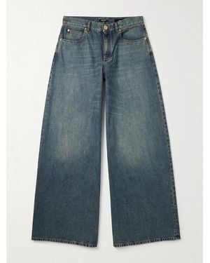Balmain Wide-leg Jeans - Blue