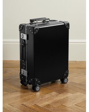 Globe-Trotter Metropolis Leather-trimmed Carry-on Suitcase - Black