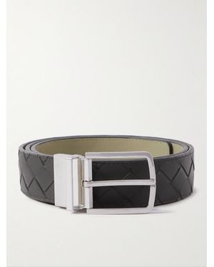 Bottega Veneta 3.5Cm Reversible Intrecciato Leather Belt - Green