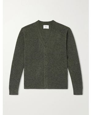 NN07 Gavin 60073 Bouclé Wool-Blend Cardigan - Green