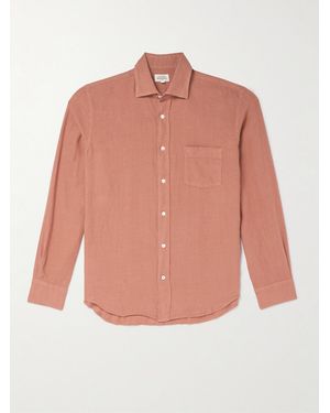 Hartford Paul Pat Linen Shirt - Pink