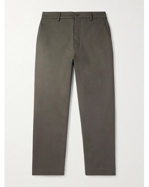 Ghiaia Straight-Leg Cotton Chinos - Grey