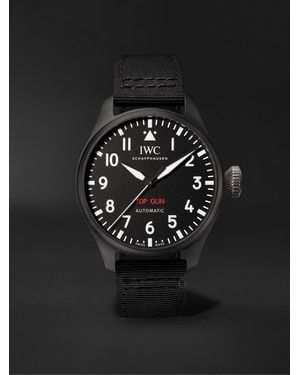 IWC Schaffhausen Big Pilot's Top Gun Automatic 43.8Mm Ceramic And Textile Watch, Ref. No. Iwiw329801 - Black