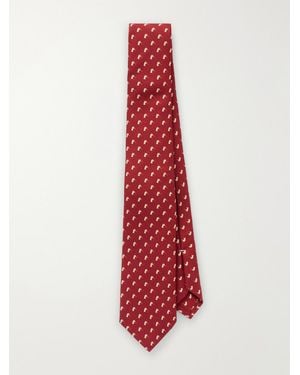 James Purdey & Sons 8Cm Dapper Duck Printed Silk Tie - Red