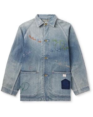 Kapital Cactus Embroidered Denim Jacket - Blue