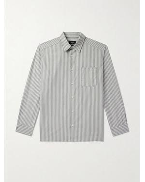 A.P.C. Malo Striped Cotton Shirt - Grey