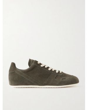 Rick Owens Minimal Suede Trainers - Green