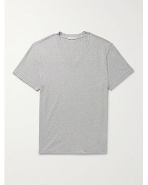 James Perse Mélange Combed Cotton-Jersey T-Shirt - Grey