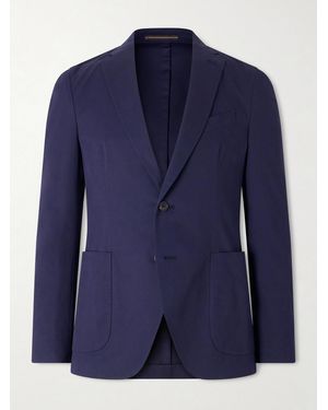 Slowear Cotton-blend Suit Jacket - Blue