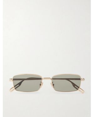 Dior DiorBlackSuit S21U Square-Frame Gold-Tone Sunglasses - Natur