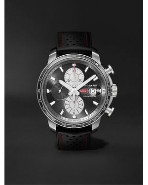 Chopard Mille Miglia 2021 Race Edition Limited Edition Automatic Chronograph 44mm Stainless Steel And Leather Watch - Black
