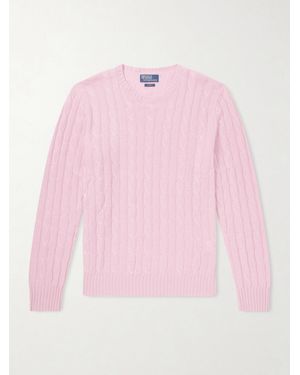 Polo Ralph Lauren Cable-knit Cashmere Jumper - Pink
