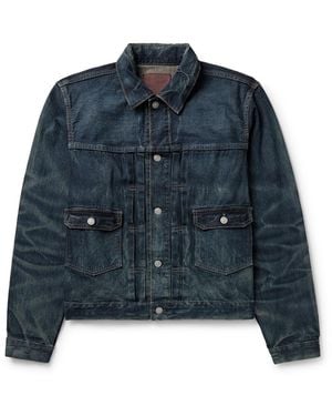 RRL Type 2 Denim Trucker Jacket - Blue