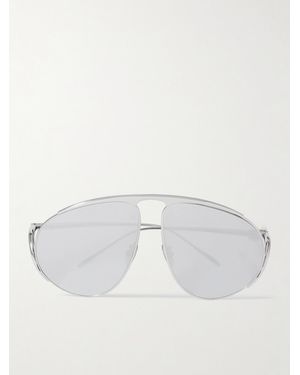 Loewe Aviator-style Silver-tone Sunglasses - Metallic