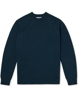 John Smedley Denver Extrafine Merino Wool Sweater - Blue