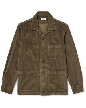 Hartford Petty Pat Cotton-Corduroy Jacket - Green