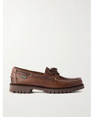 Sebago Ranger Waxed-Leather Boat Shoes - Brown