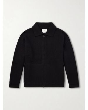 The Elder Statesman Hunter Cashmere Zip-up Sweater - Blue