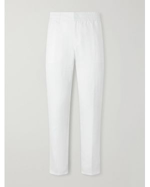 Orlebar Brown Cornell Straight-Leg Linen Trousers - White
