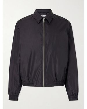 Acne Studios Okot Logo-Print Nylon-Taffeta Jacket - Blue