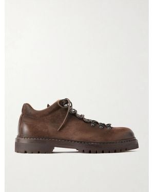 Officine Creative Artik 001 Suede Lace-Up Boots - Brown