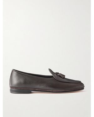 Rubinacci Marphy Tasselled Full-Grain Leather Loafers - Brown