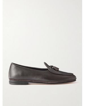 Rubinacci Marphy Tasselled Full-Grain Leather Loafers - Braun
