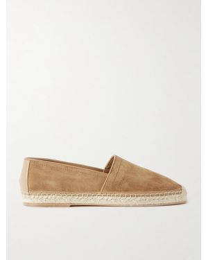 Brunello Cucinelli Espadrilles aus Veloursleder - Weiß