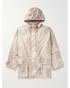 Kaptain Sunshine Camouflage-Print Cotton-Ripstop Parka - Natural