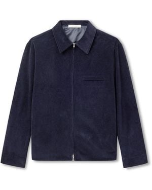Umit Benan Quebec Cotton And Cashmere-Blend Corduroy Jacket - Blue