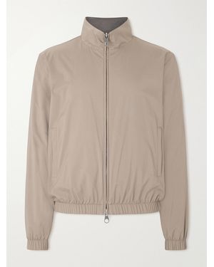 Loro Piana Reversible Windmate Storm System Nylon And Cashmere Blouson Jacket - Brown