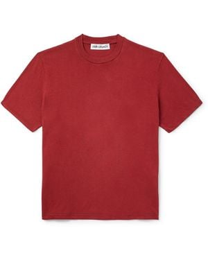 Our Legacy Cotton-jersey T-shirt - Red