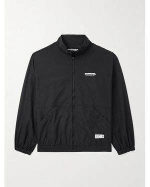Neighborhood Logo-print Shell Track Jacket - Black