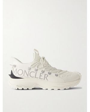 Moncler Trailgrip Lite 2 Logo-print Rubber-trimmed Ripstop Trainers - Natural