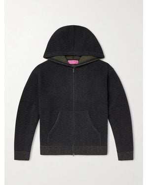 The Elder Statesman Canyon Cashmere Zip-up Hoodie - Blue