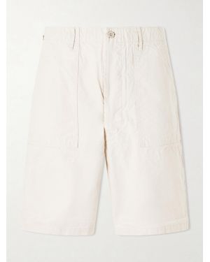 Orslow Summer Fatigue Straight-Leg Cotton Shorts - Natur