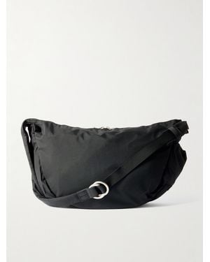 master-piece Ark Leather-Trimmed Shell Shoulder Bag - Nero